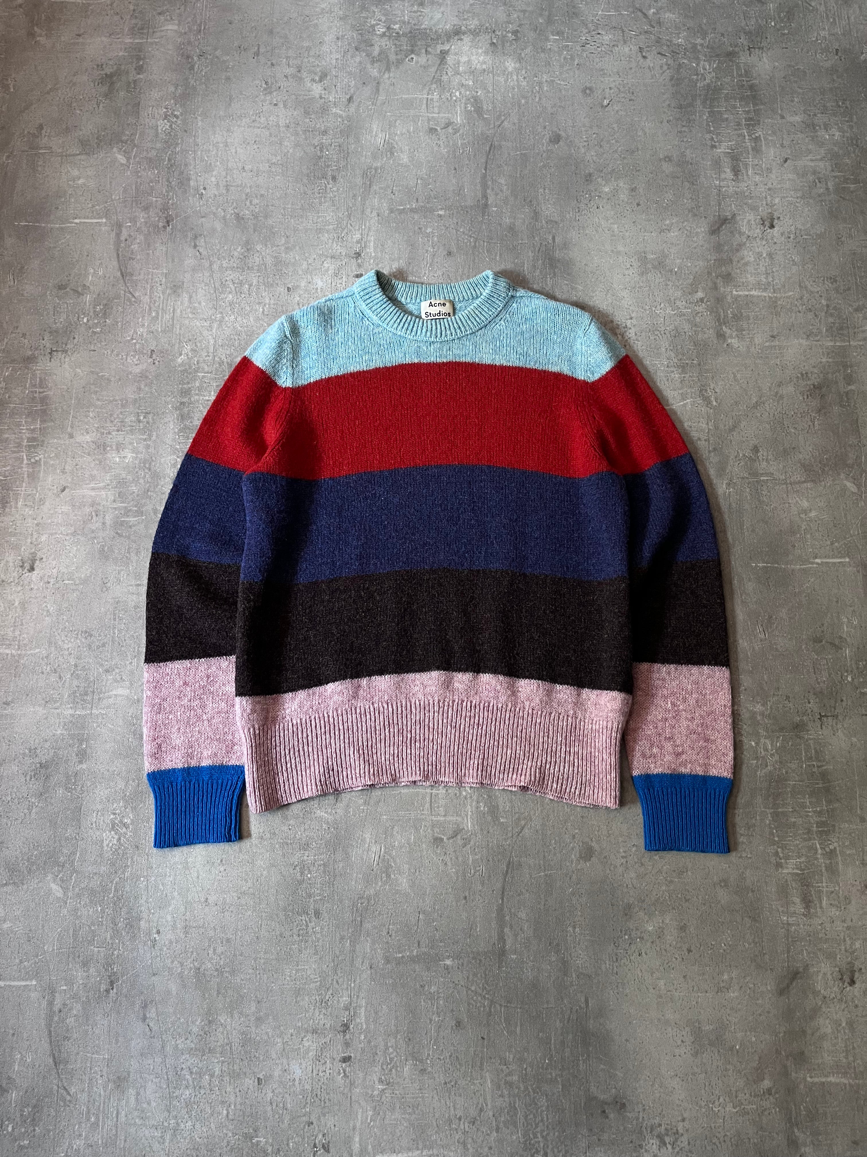 Acne Studios Kai B Striped Wool Sweater Multicolor Men - L