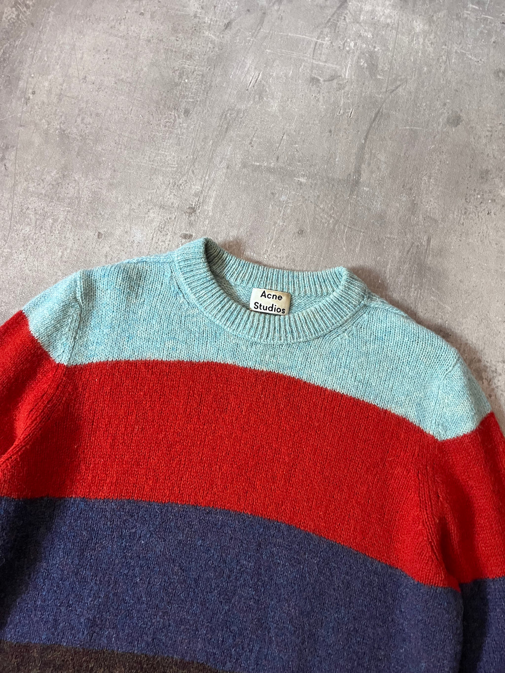 Acne Studios Kai B Striped Wool Sweater Multicolor Men - L