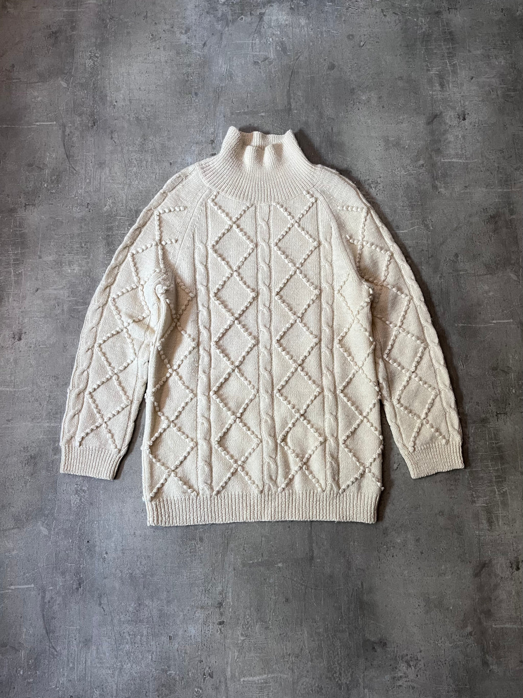 Acne Studios Joris Oversize Wool Sweater Beige Men - S