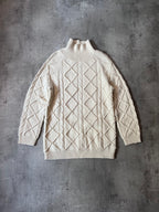 Acne Studios Joris Oversize Wool Sweater Beige Men - S