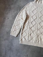 Acne Studios Joris Oversize Wool Sweater Beige Men - S