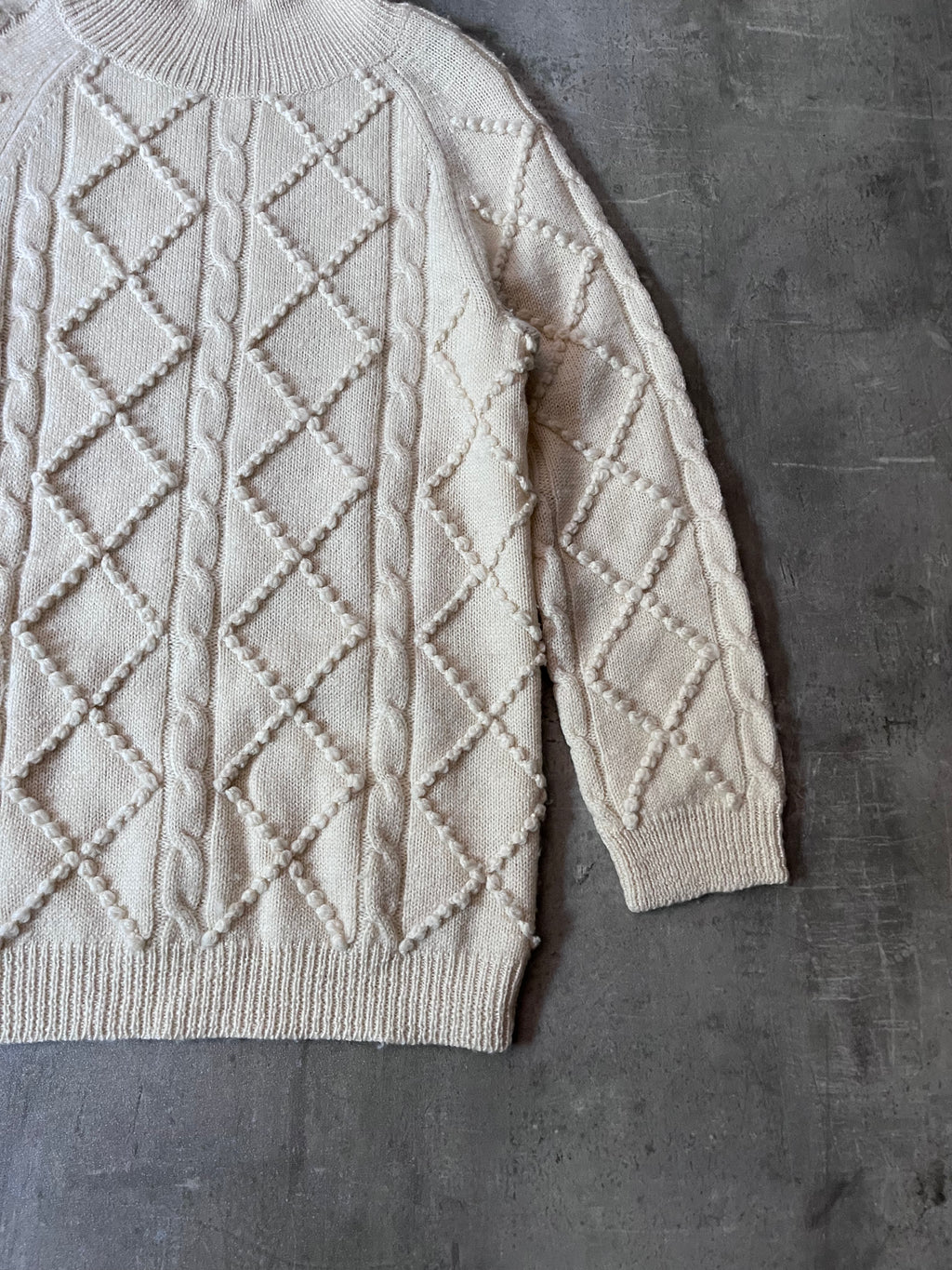 Acne Studios Joris Oversize Wool Sweater Beige Men - S