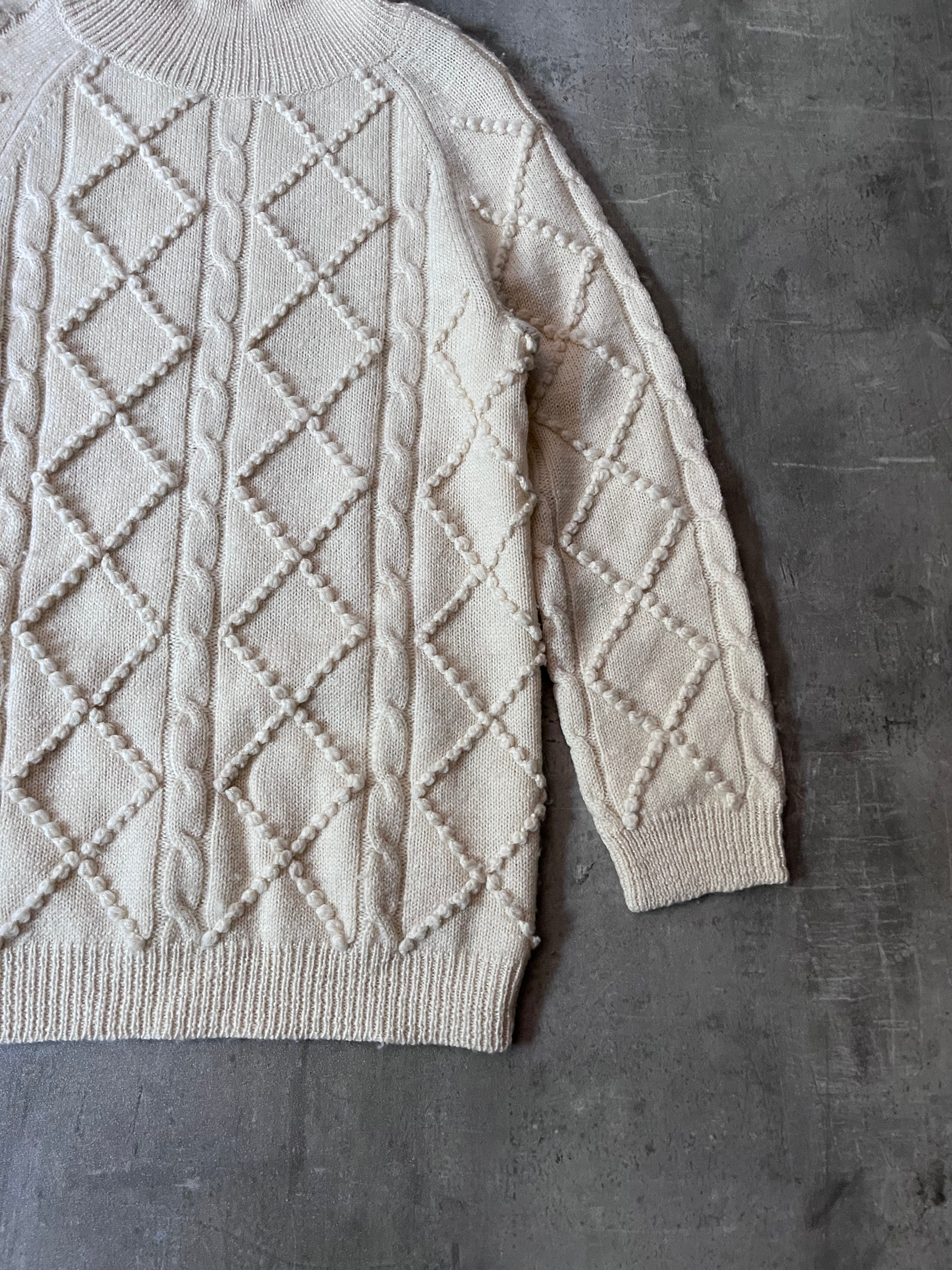 Acne Studios Joris Oversize Wool Sweater Beige Men - S