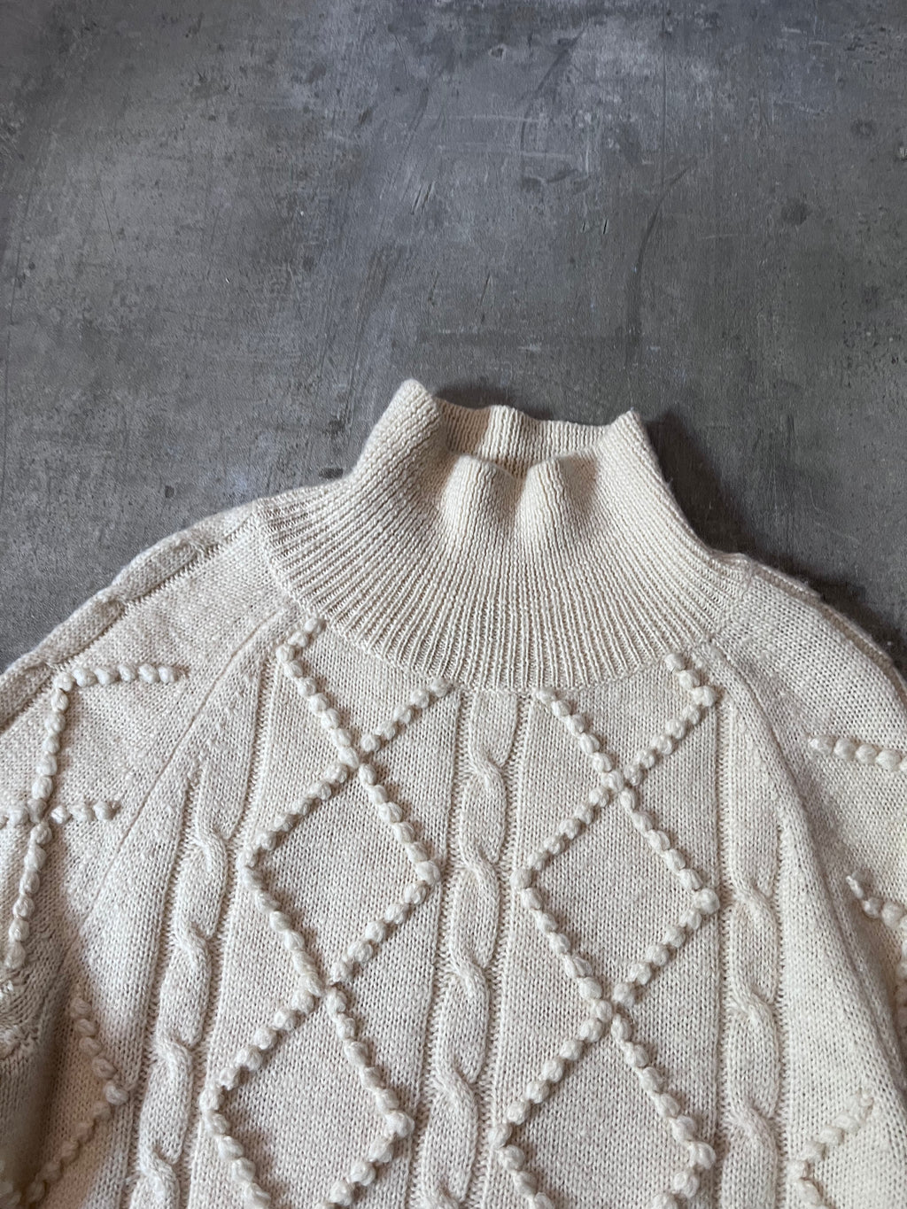 Acne Studios Joris Oversize Wool Sweater Beige Men - S