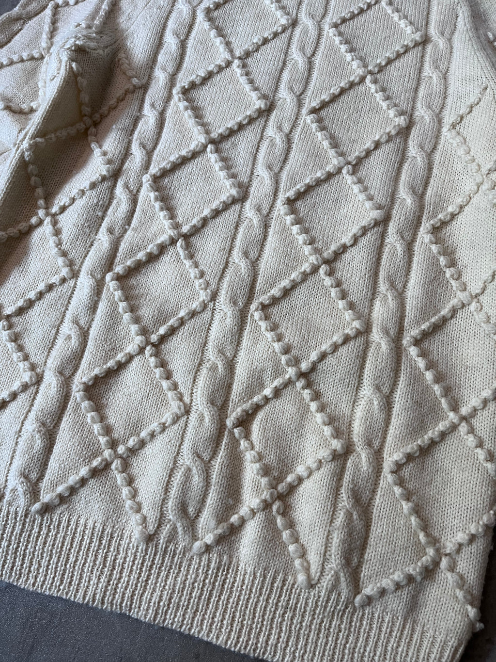 Acne Studios Joris Oversize Wool Sweater Beige Men - S