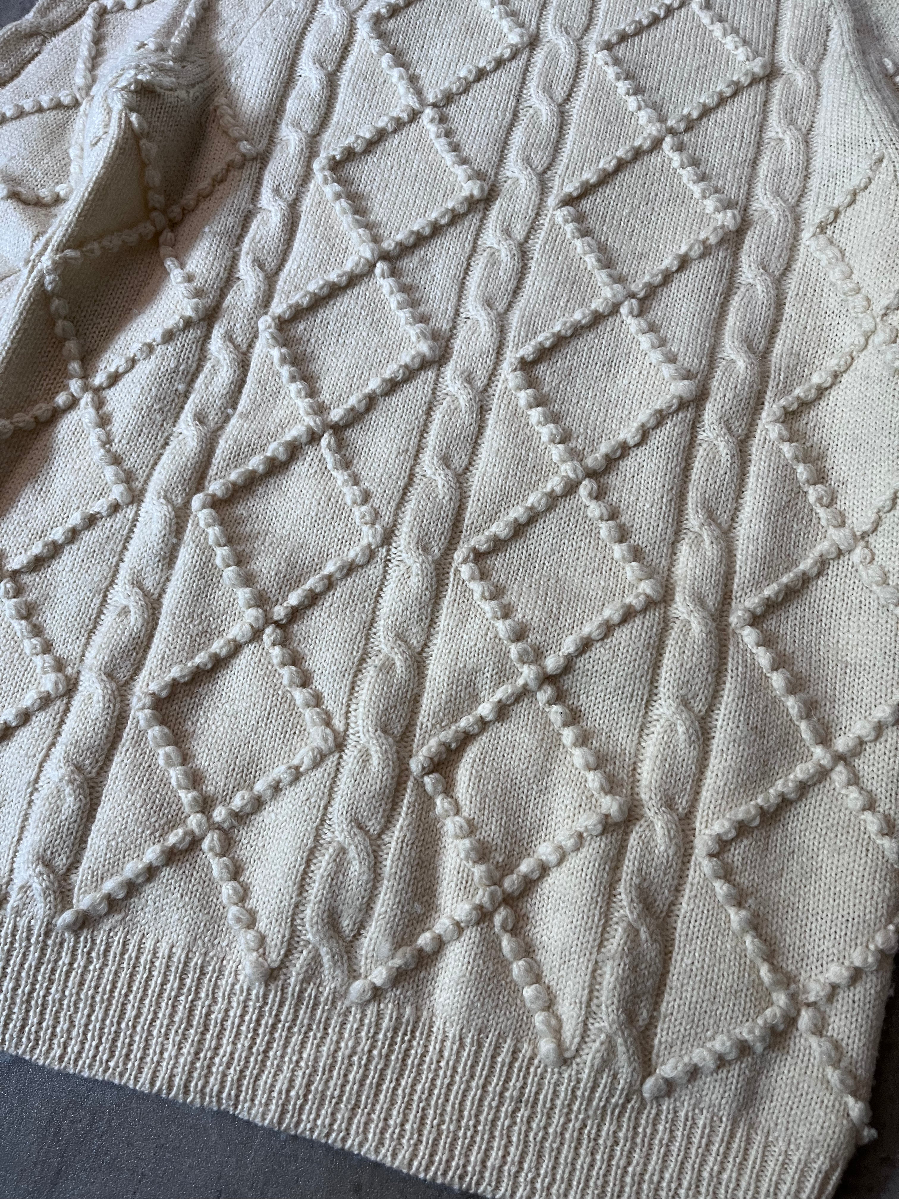 Acne Studios Joris Oversize Wool Sweater Beige Men - S