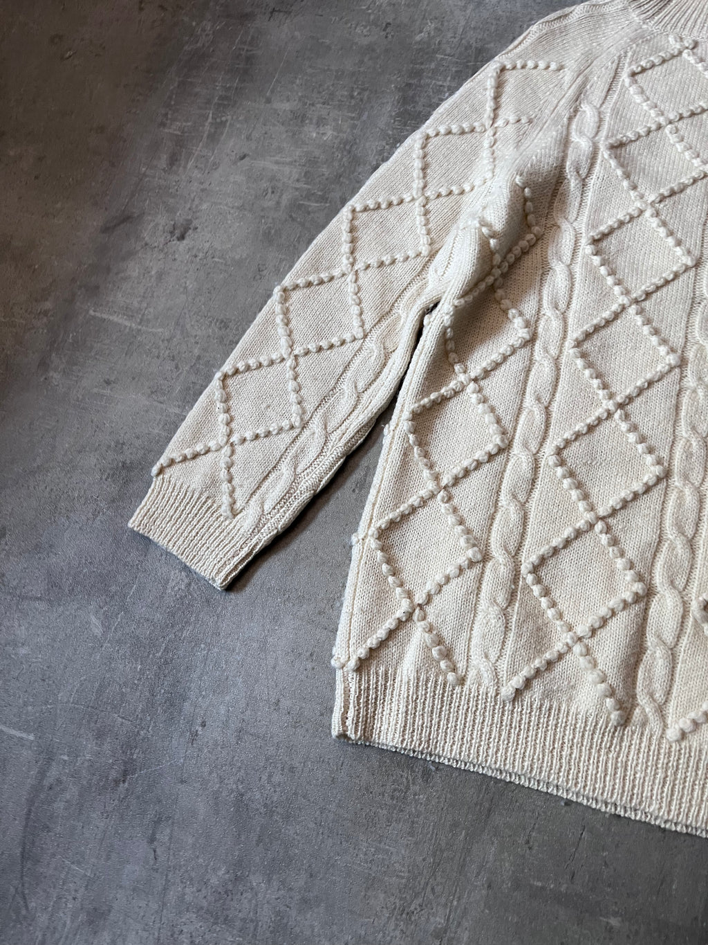 Acne Studios Joris Oversize Wool Sweater Beige Men - S