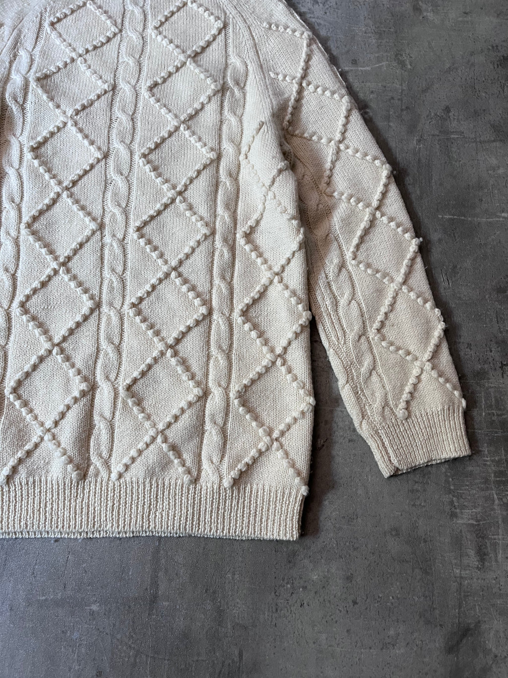 Acne Studios Joris Oversize Wool Sweater Beige Men - S