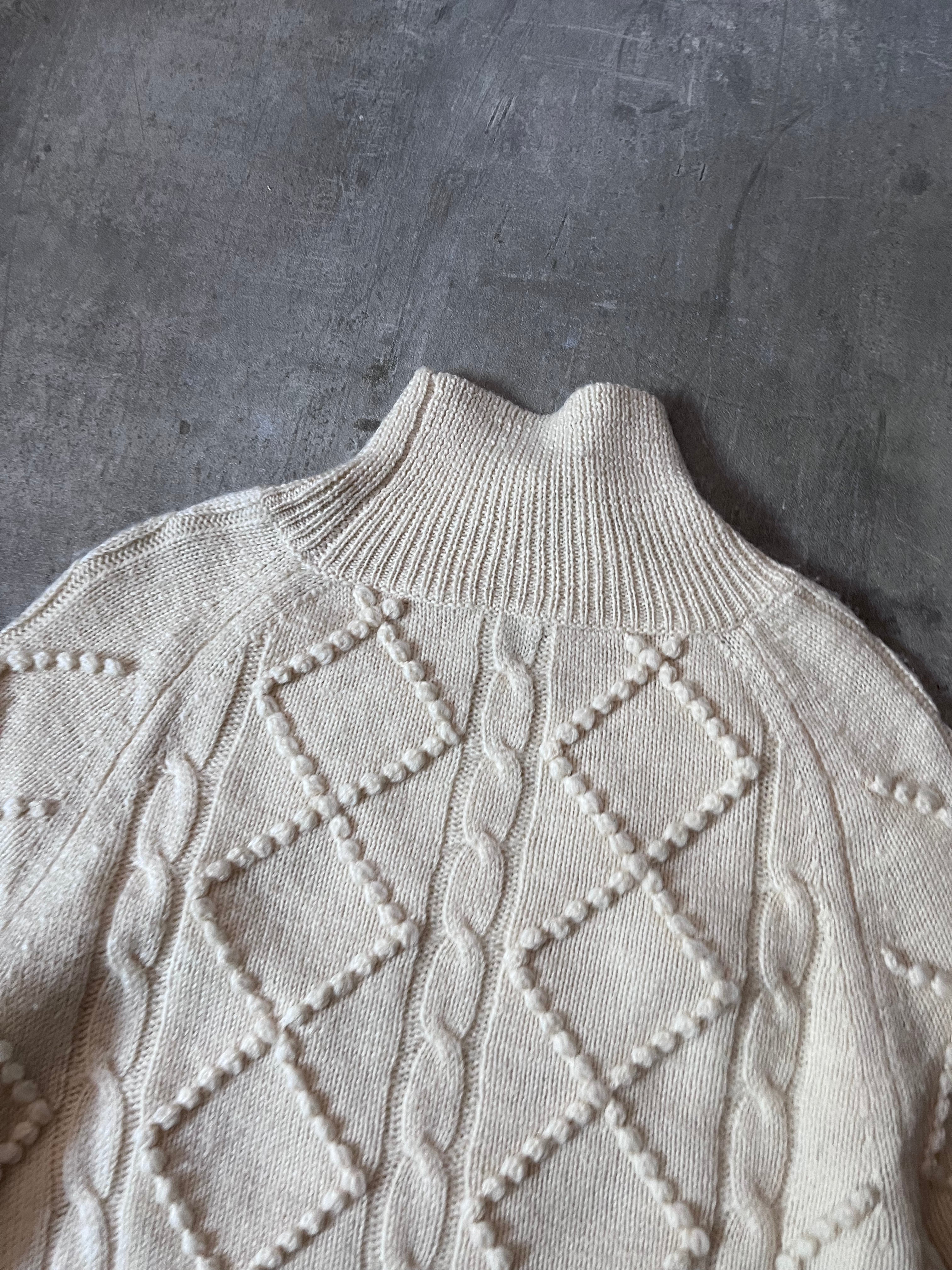 Acne Studios Joris Oversize Wool Sweater Beige Men - S
