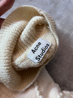 Acne Studios Joris Oversize Wool Sweater Beige Men - S