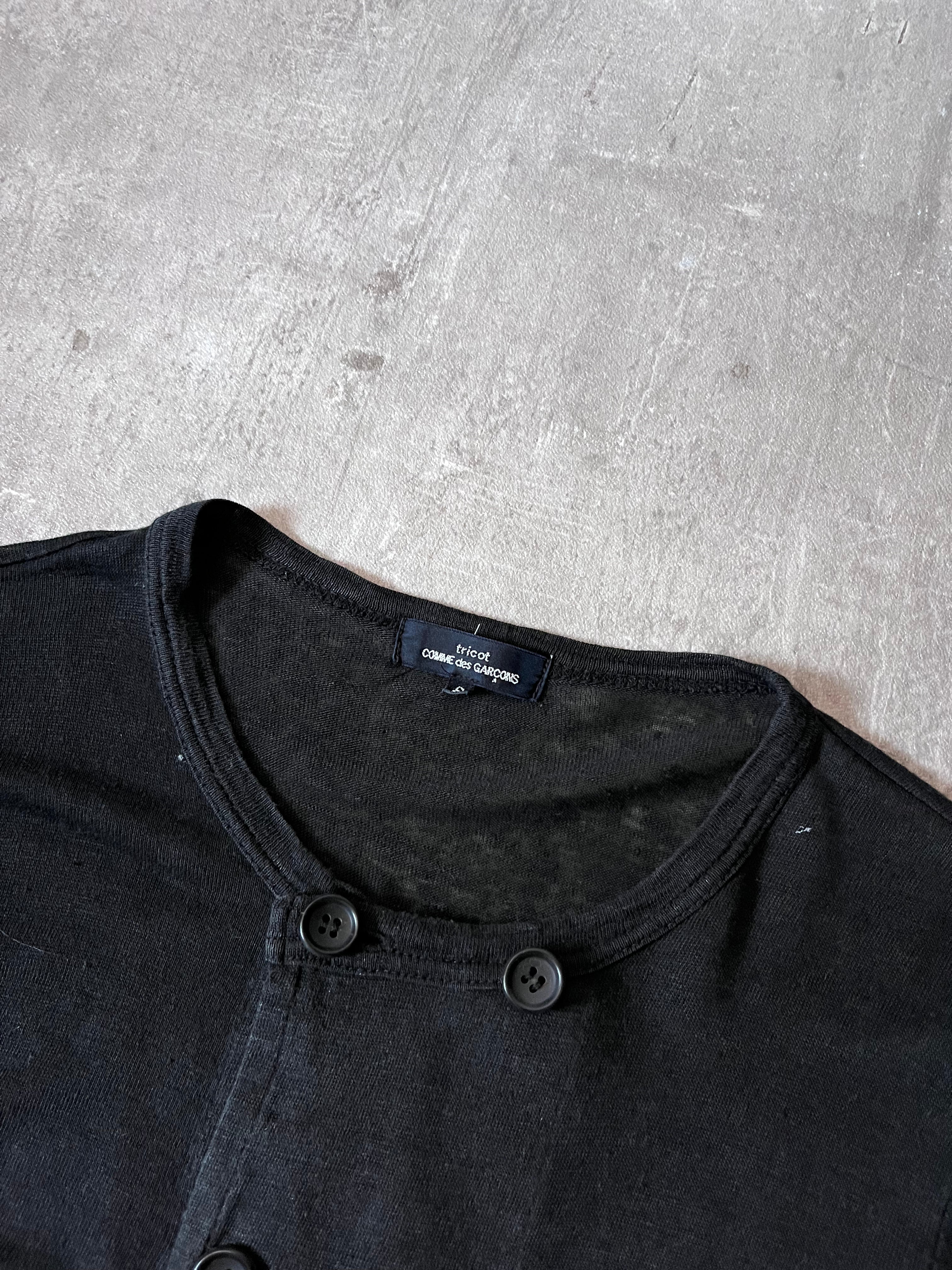 Comme des Garcons Tricot Double Breasted Sweater Black Women - S