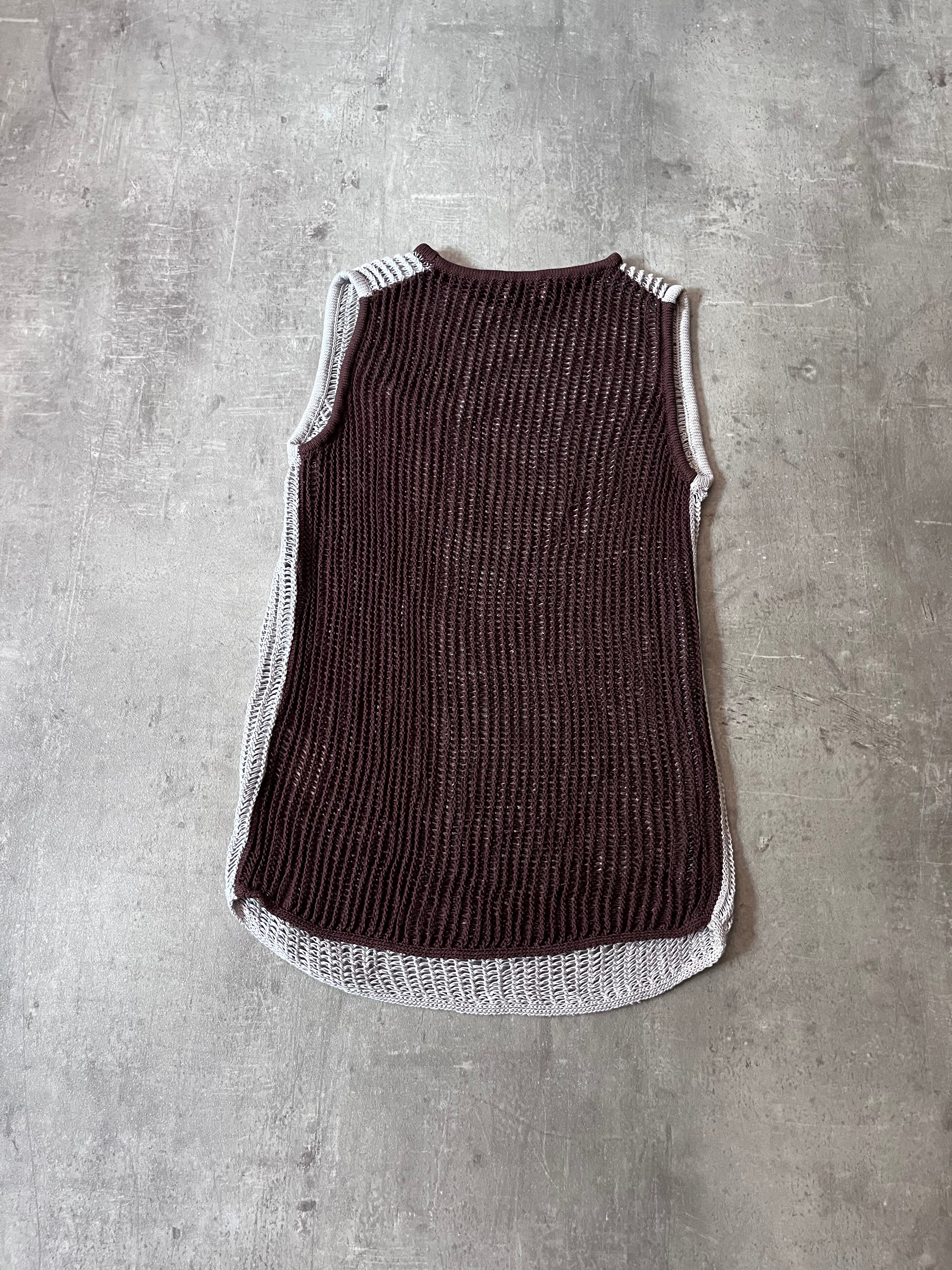 S/S 2017 Acne Studios Kan Cotton Tank Top Men Beige Brown Men - XS