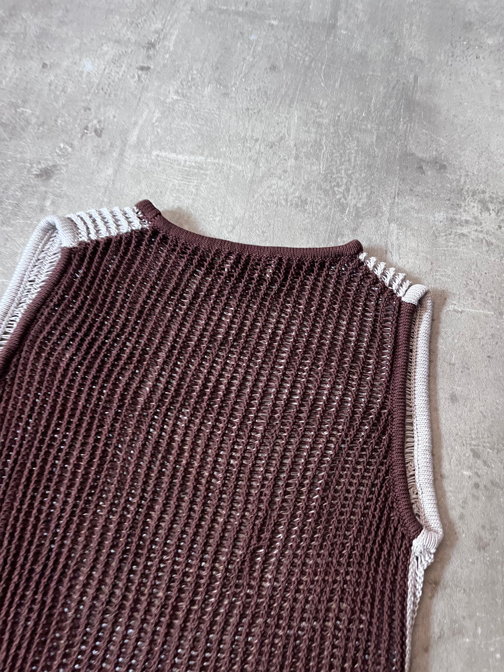 S/S 2017 Acne Studios Kan Cotton Tank Top Men Beige Brown Men - XS