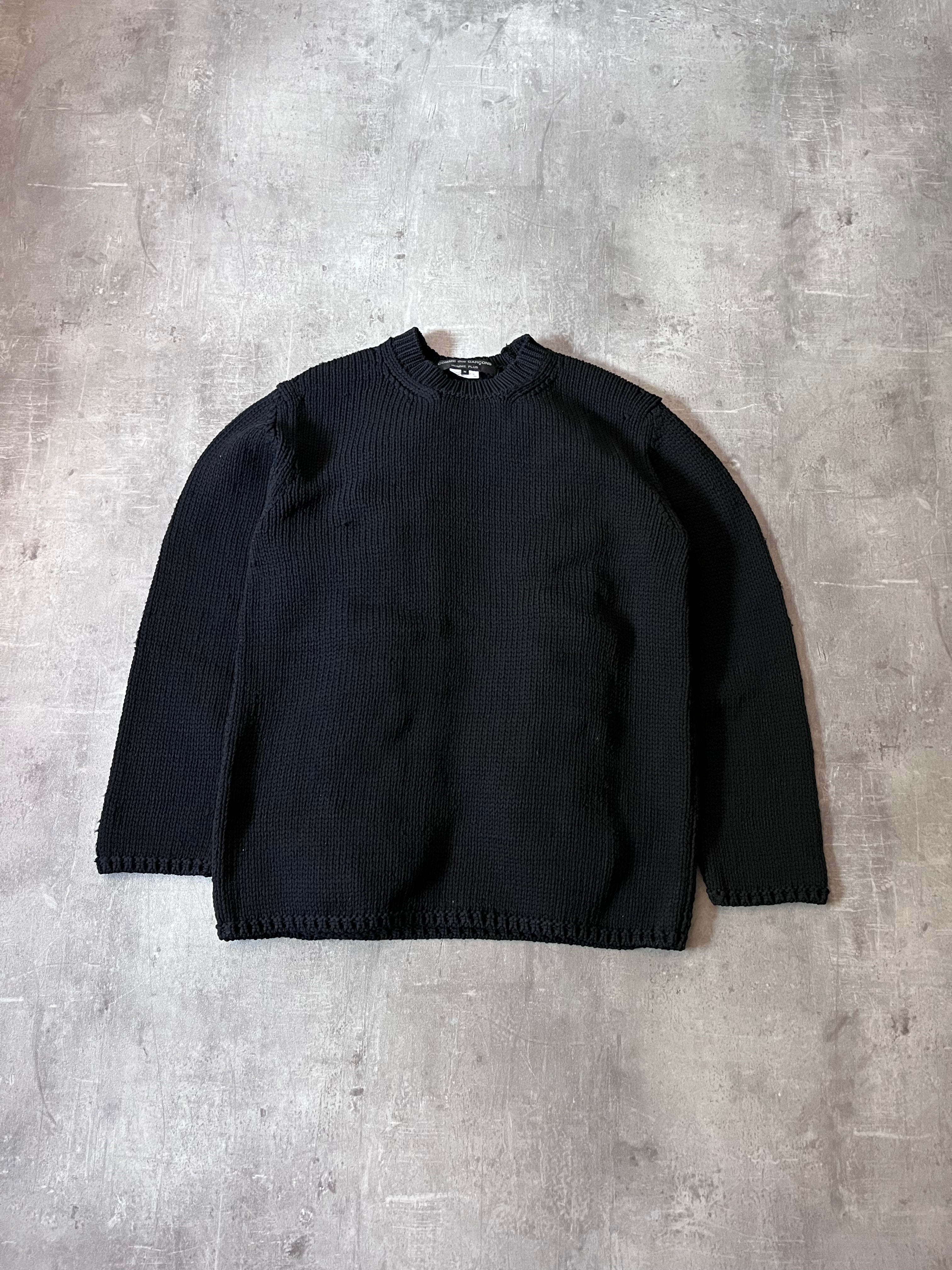Comme des Garcons Homme Plus Knited Braid Sweater Black Men - M