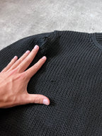 Comme des Garcons Homme Plus Knited Braid Sweater Black Men - M