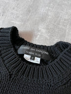 Comme des Garcons Homme Plus Knited Braid Sweater Black Men - M