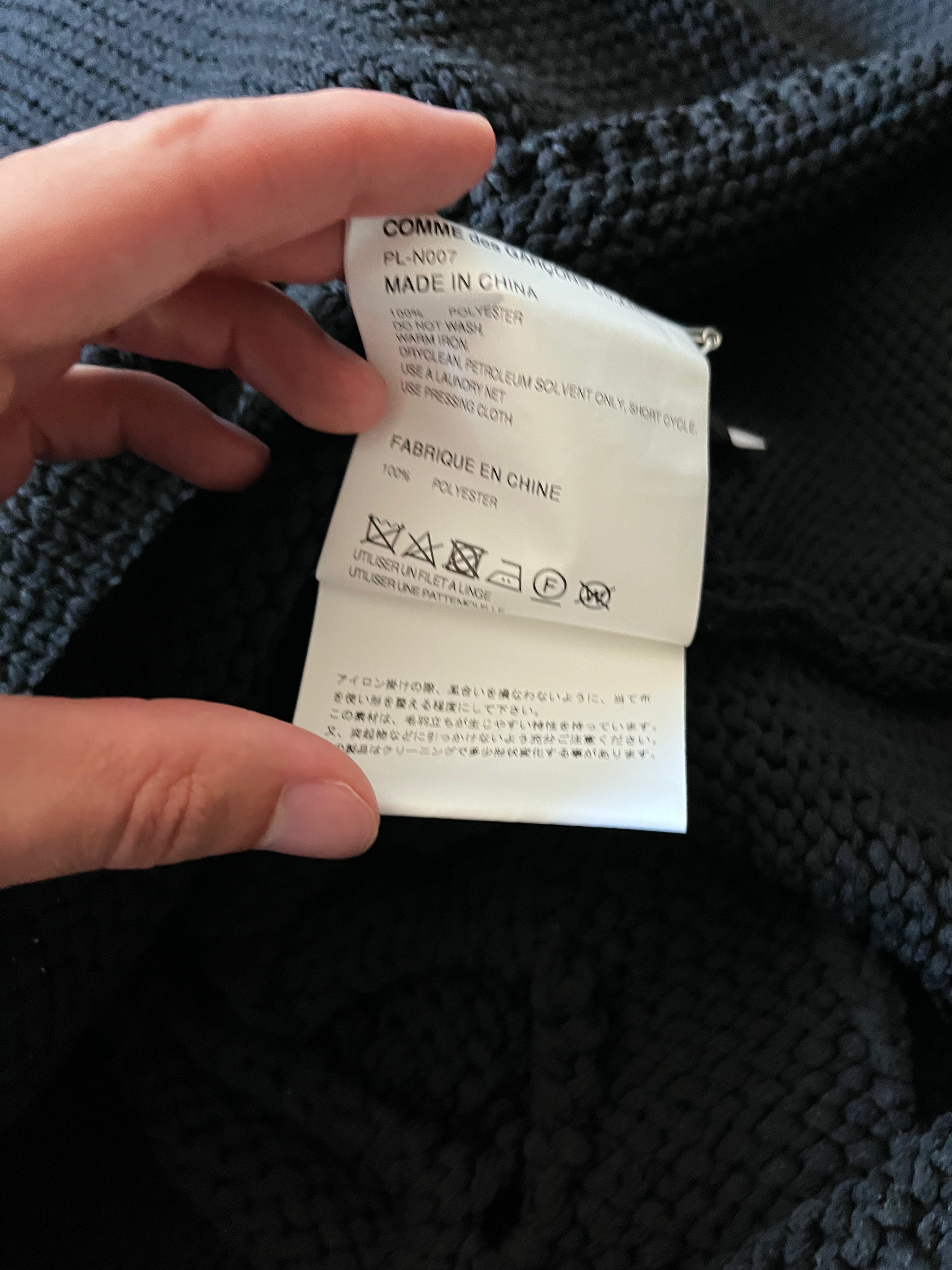 Comme des Garcons Homme Plus Knited Braid Sweater Black Men - M