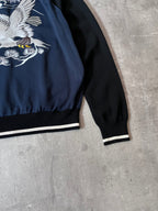 S/S 2017 Comme des Garcons Junya Watanabe Sukajan Knit Jacket Navy Men - M