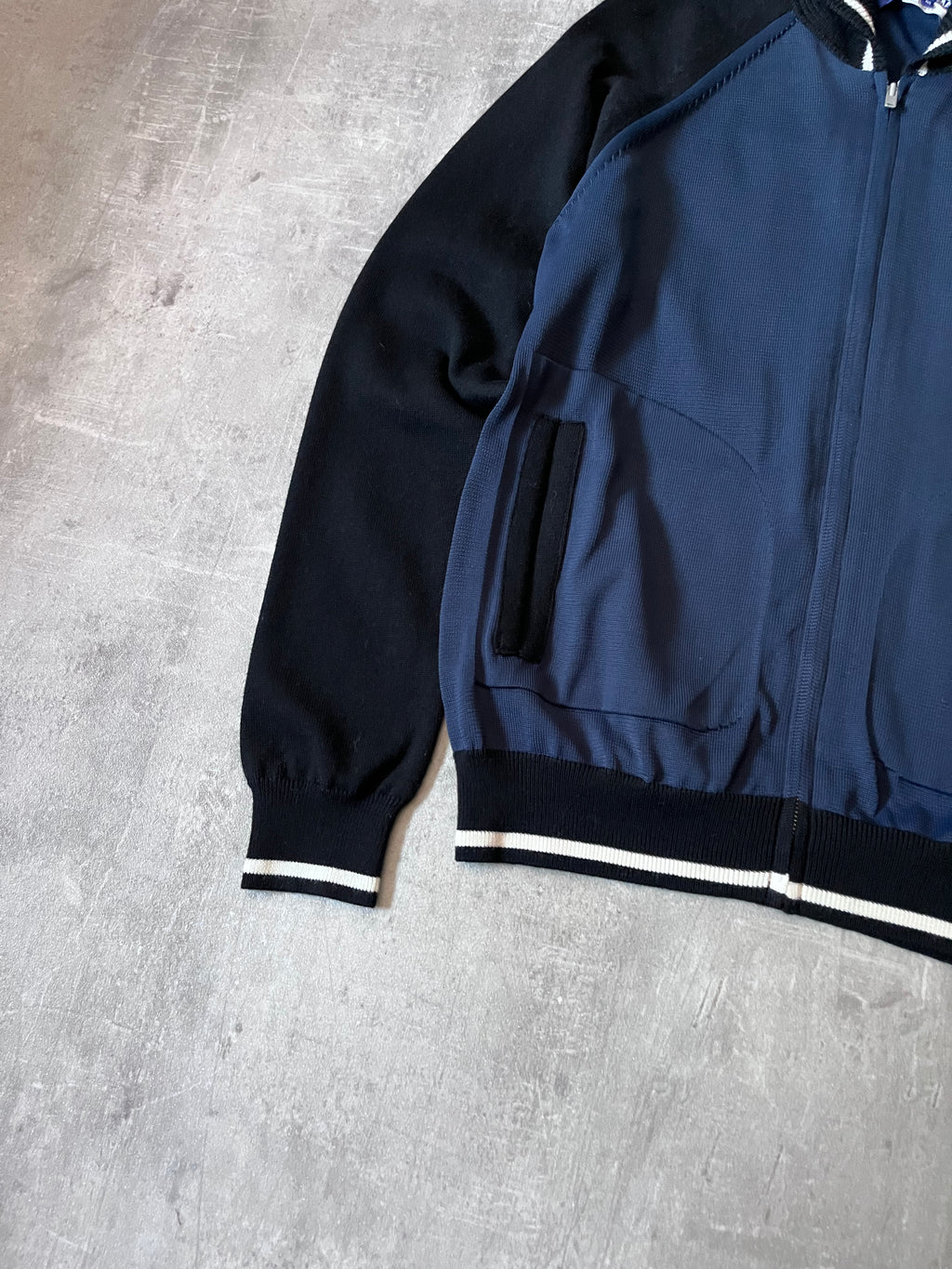 S/S 2017 Comme des Garcons Junya Watanabe Sukajan Knit Jacket Navy Men - M