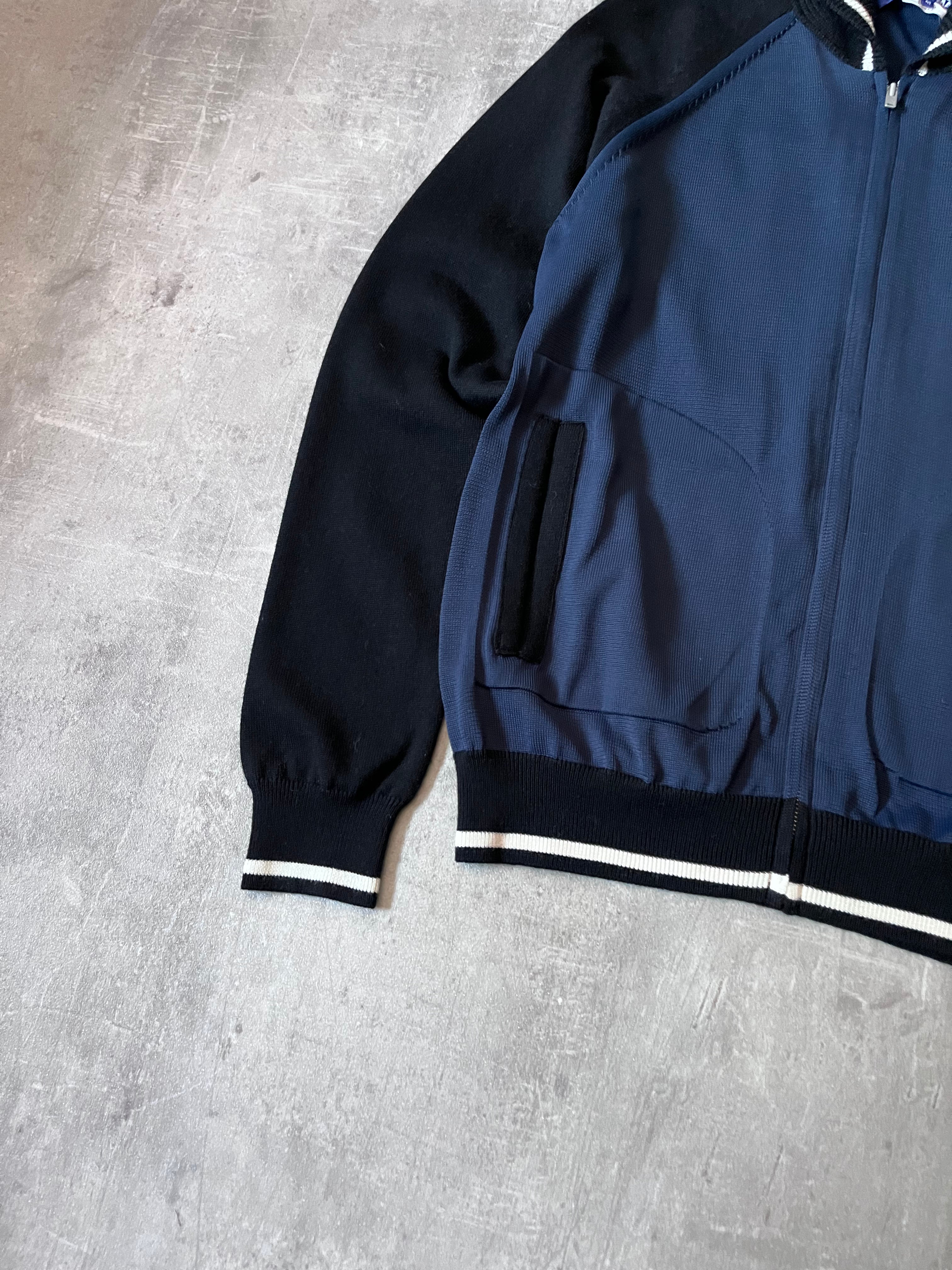 S/S 2017 Comme des Garcons Junya Watanabe Sukajan Knit Jacket Navy Men - M