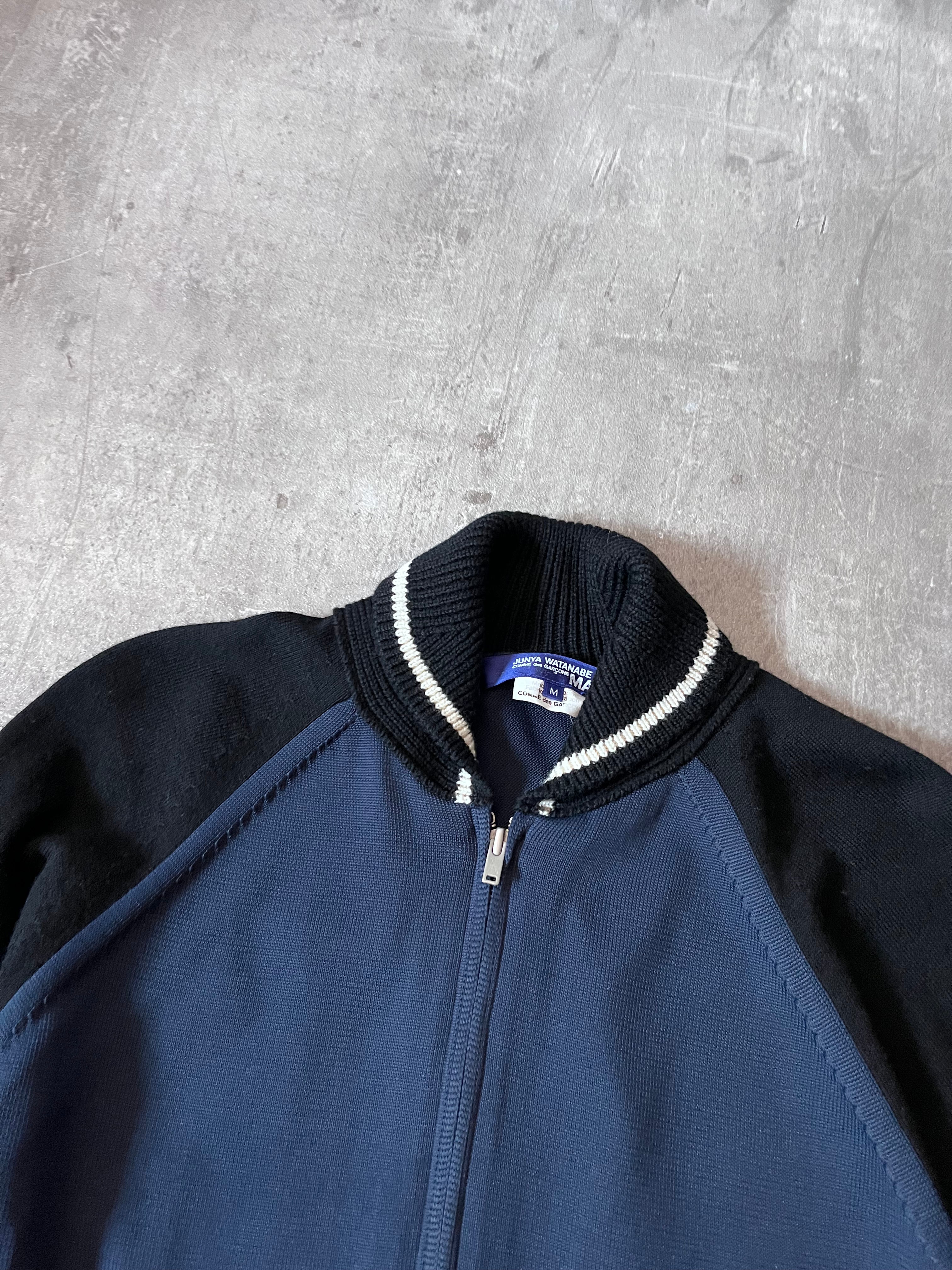S/S 2017 Comme des Garcons Junya Watanabe Sukajan Knit Jacket Navy Men - M