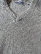 Our Legacy V-Neck Raglan Wool Alpaca Sweater Yellow Men - M