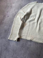 Our Legacy V-Neck Raglan Wool Alpaca Sweater Yellow Men - M
