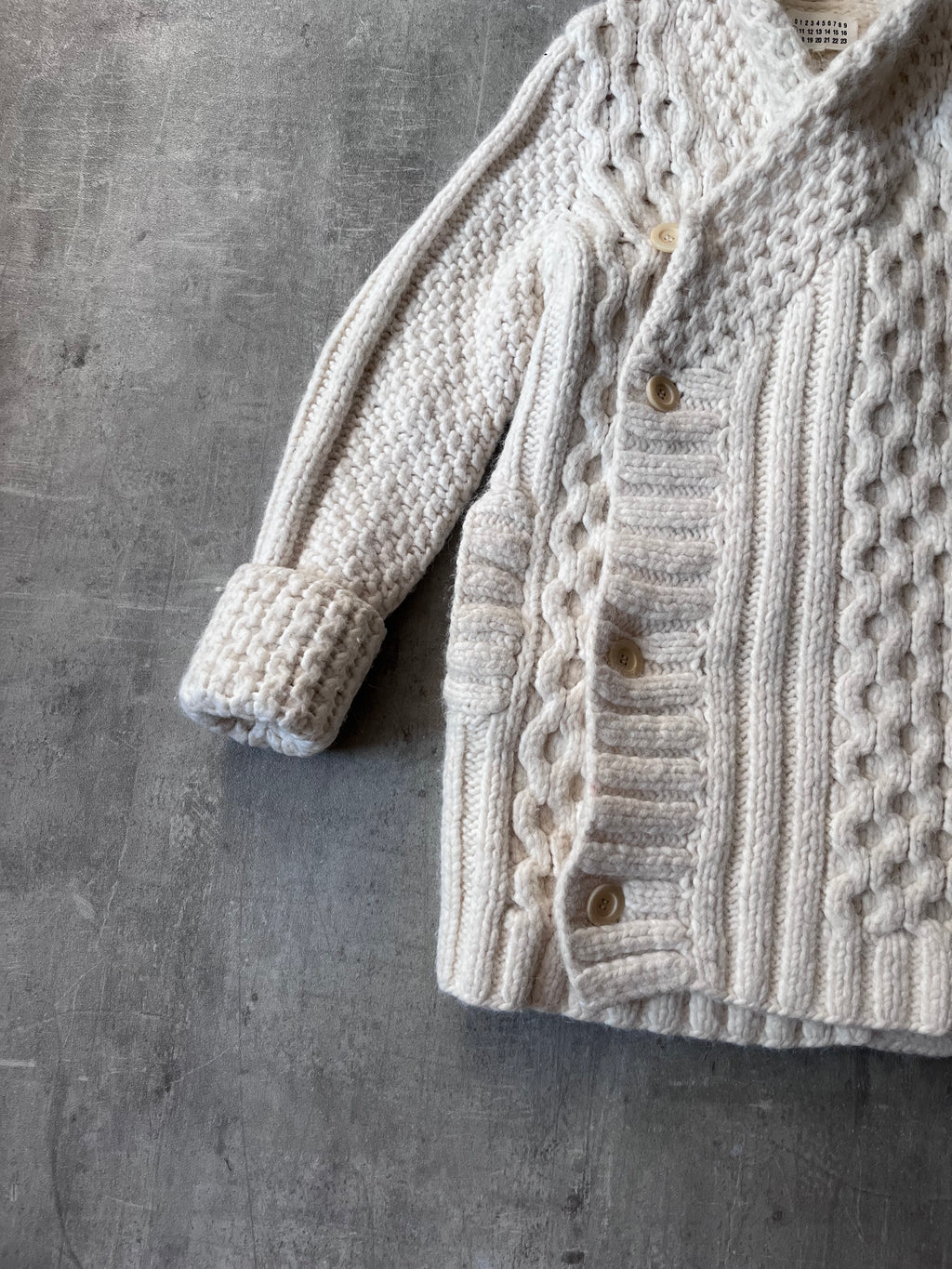 F/W 2013 Maison Margiela Alpaca Heavyweight Sweater Beige Men - M