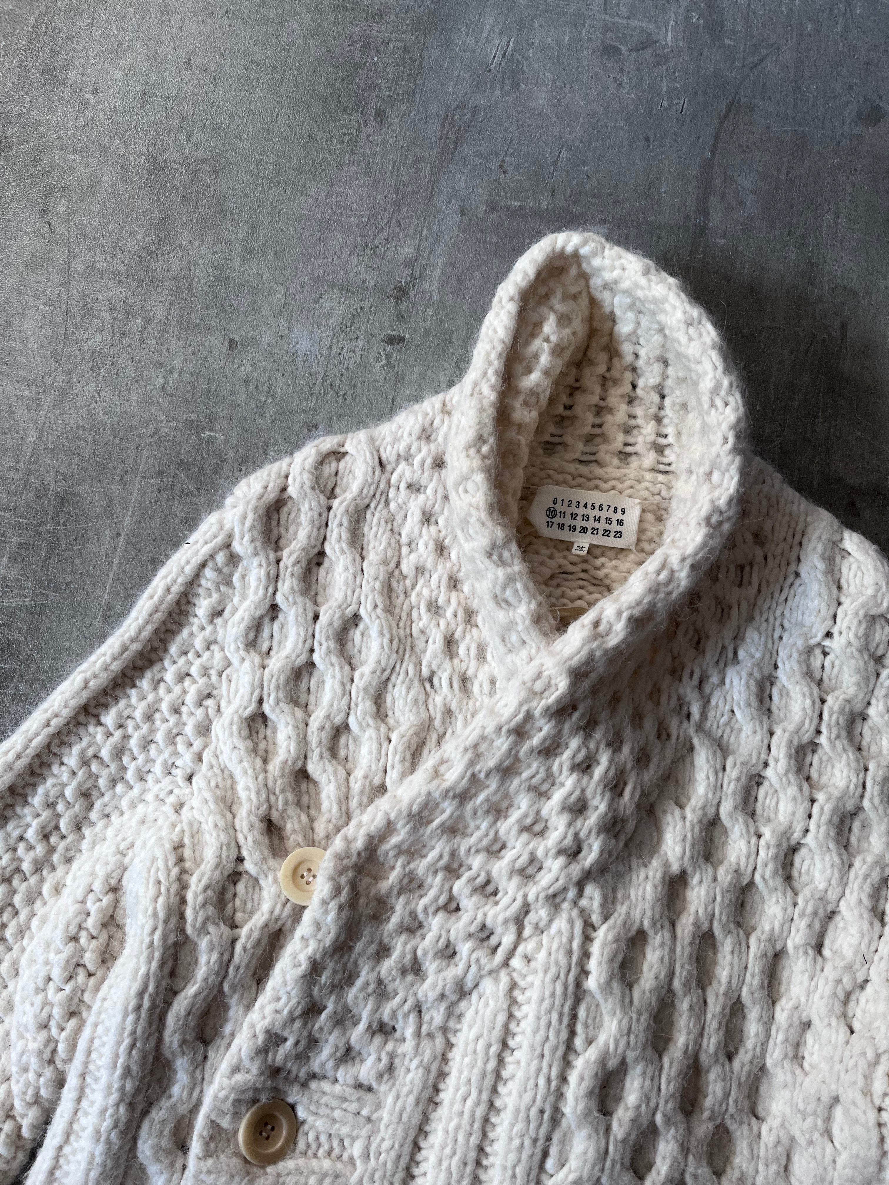 F/W 2013 Maison Margiela Alpaca Heavyweight Sweater Beige Men - M