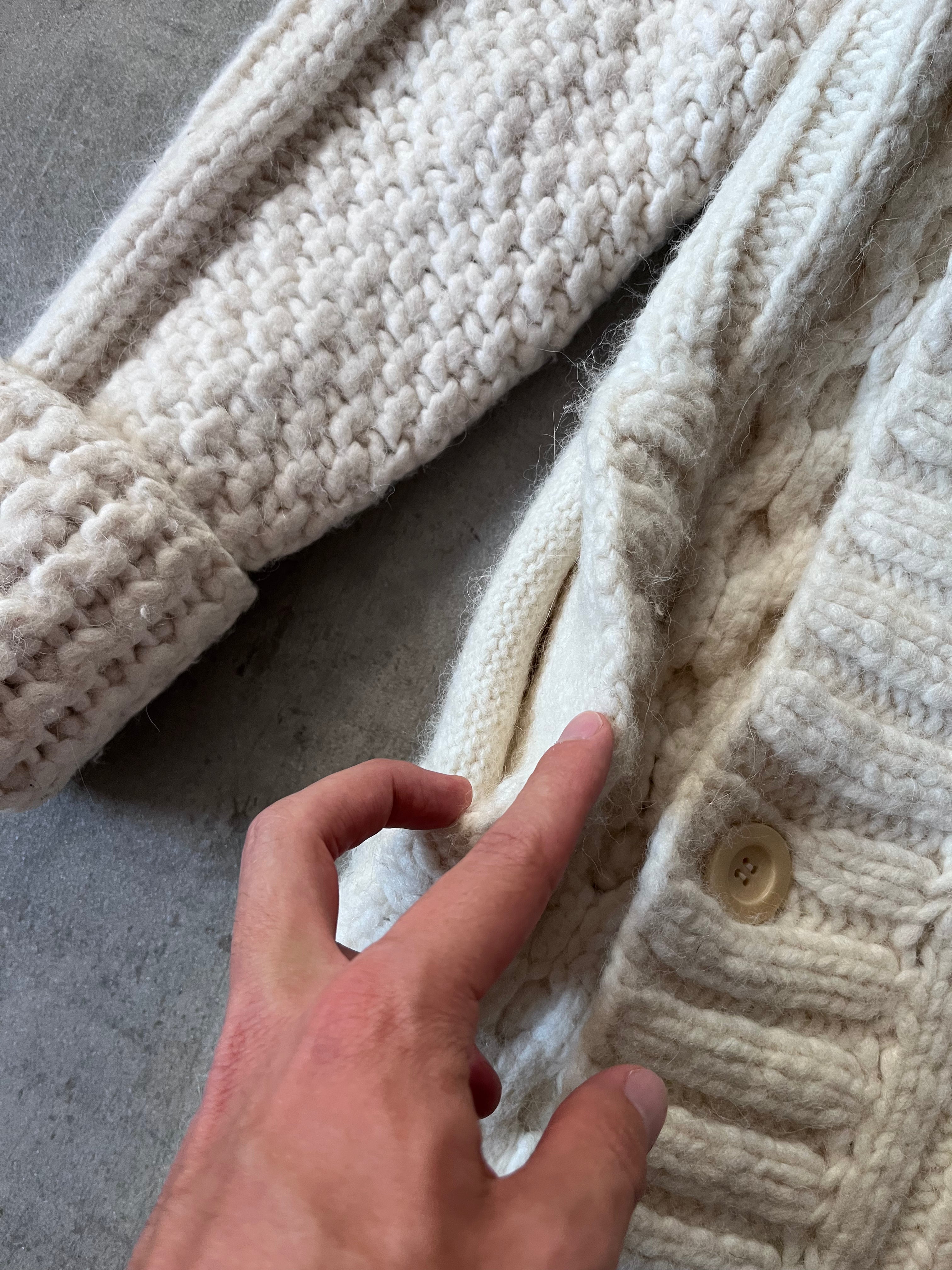 F/W 2013 Maison Margiela Alpaca Heavyweight Sweater Beige Men - M