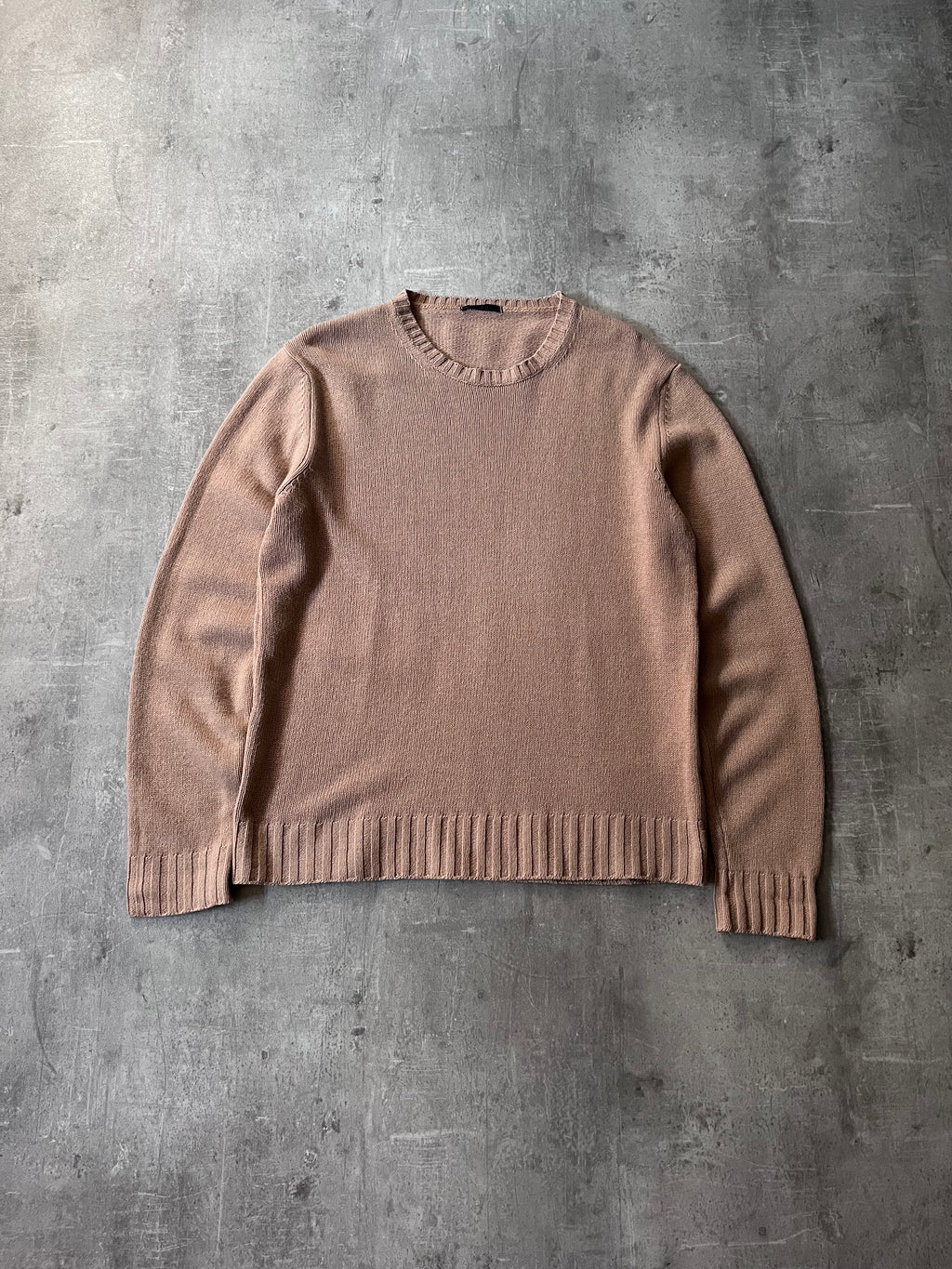2000s Helmut Lang Basic Wool Sweater Brown Men - M