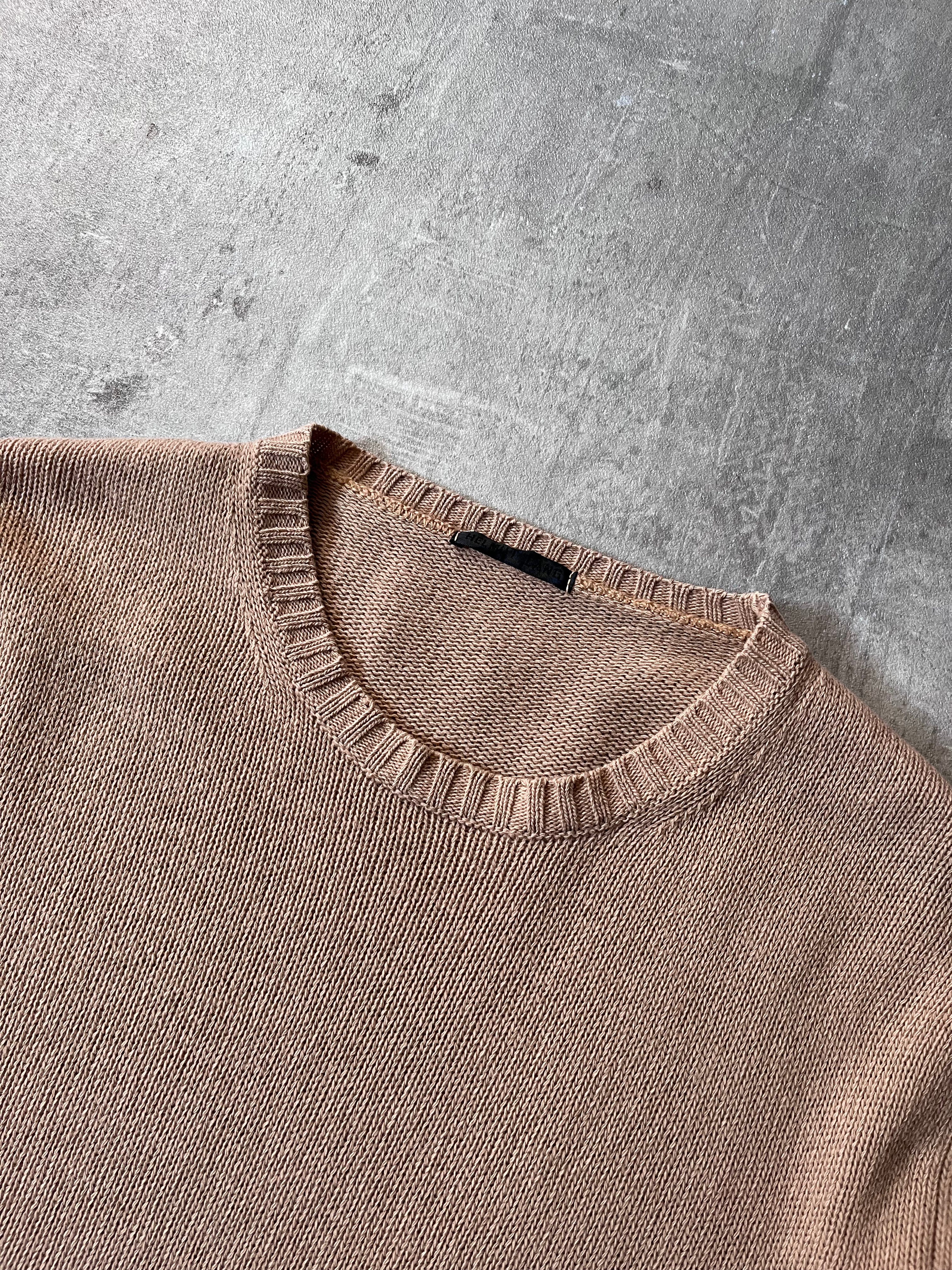 2000s Helmut Lang Basic Wool Sweater Brown Men - M