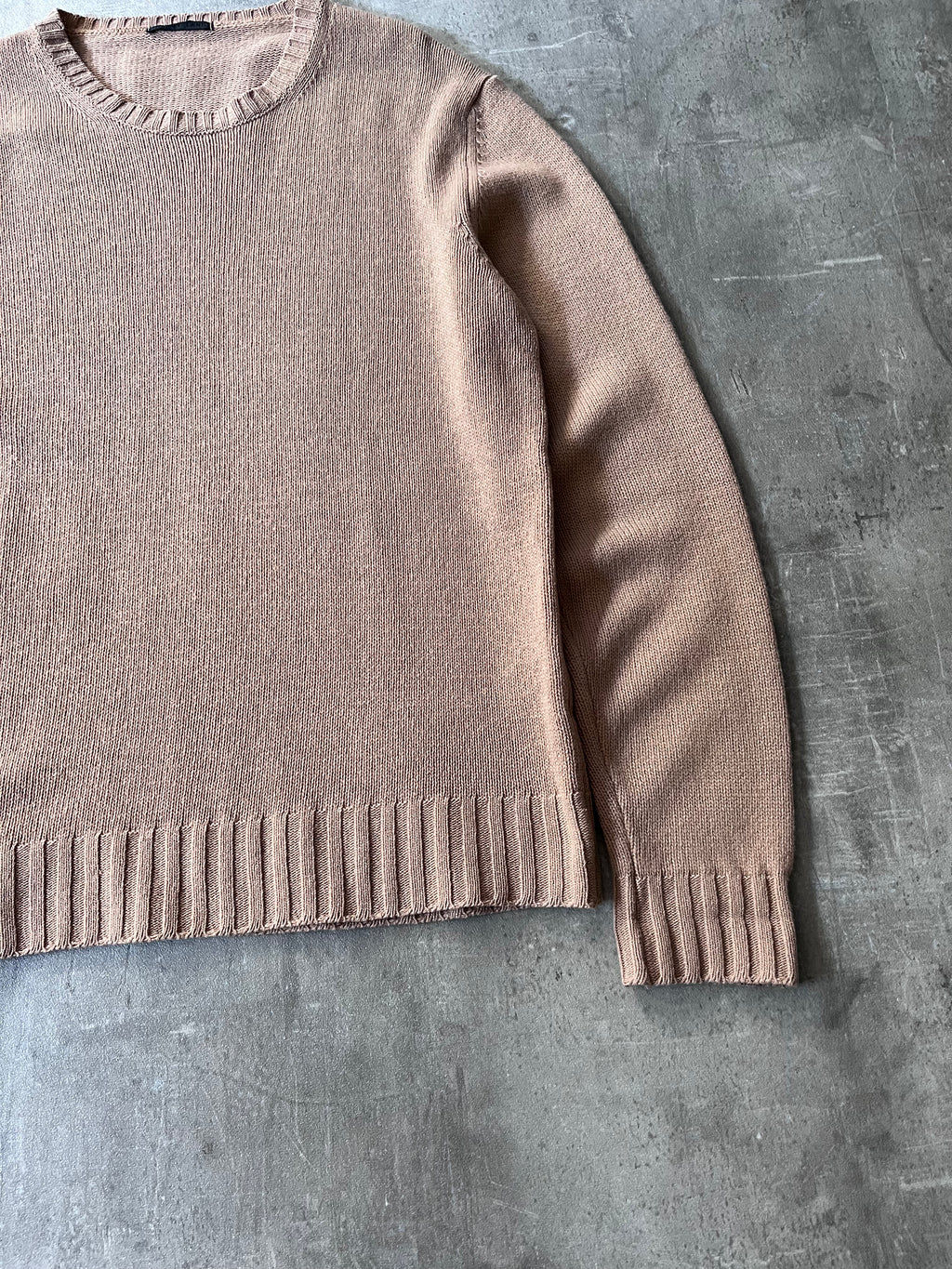 2000s Helmut Lang Basic Wool Sweater Brown Men - M