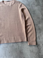 2000s Helmut Lang Basic Wool Sweater Brown Men - M