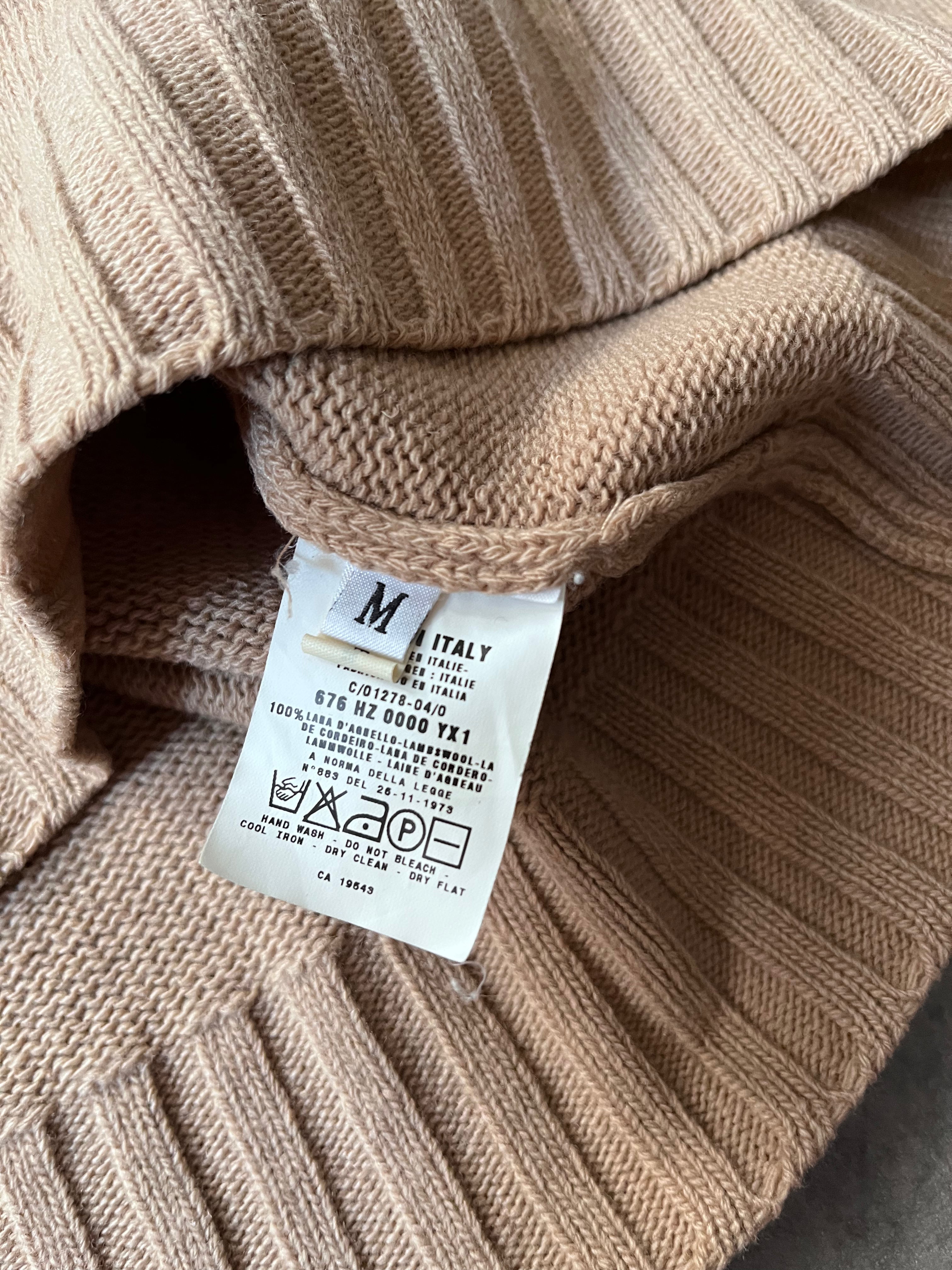 2000s Helmut Lang Basic Wool Sweater Brown Men - M
