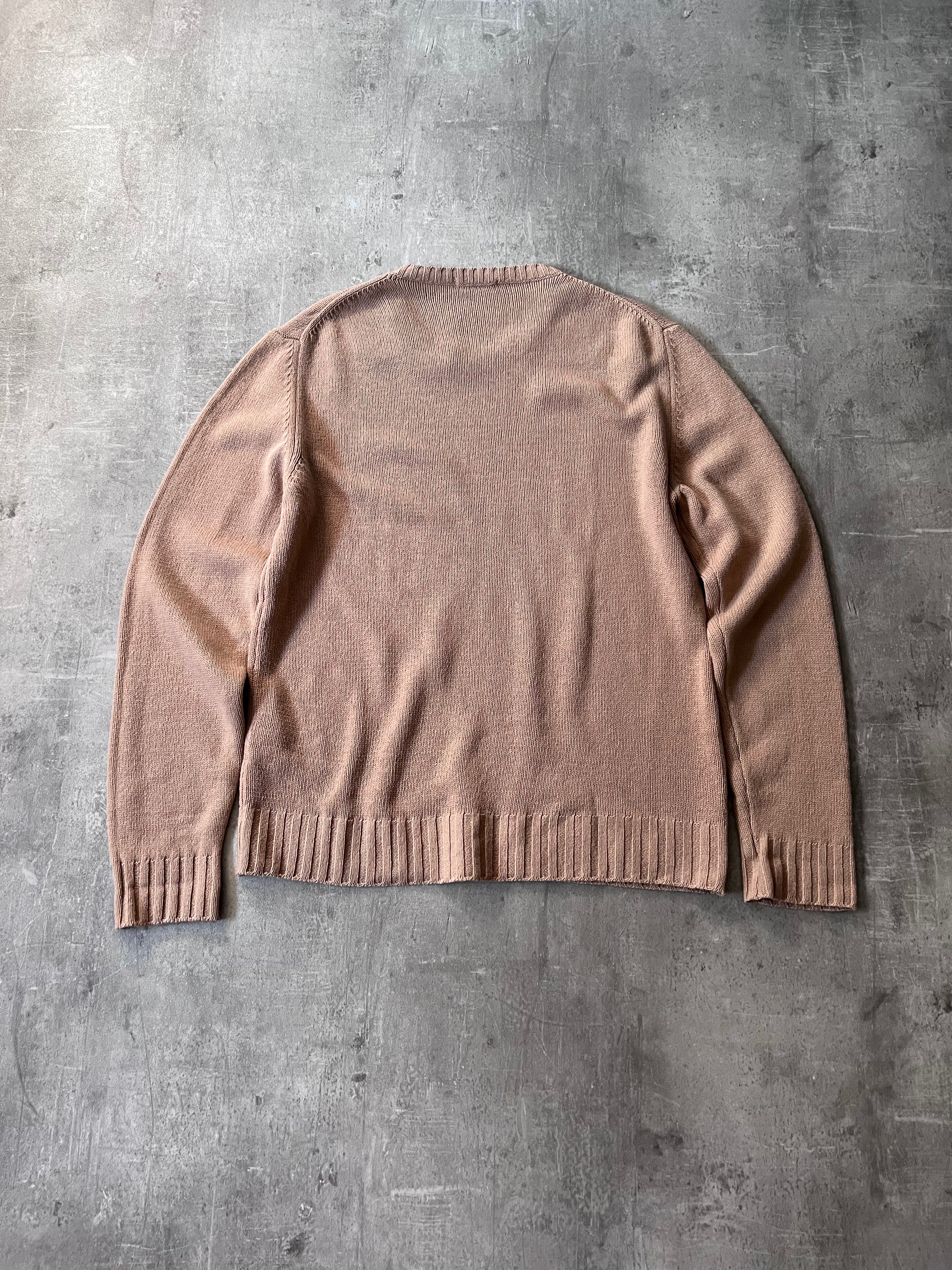 2000s Helmut Lang Basic Wool Sweater Brown Men - M