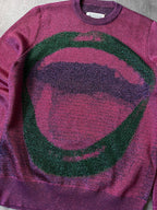 F/W 2015 Maison Margiela Glitter Lips Print Sweater Pink Men - S
