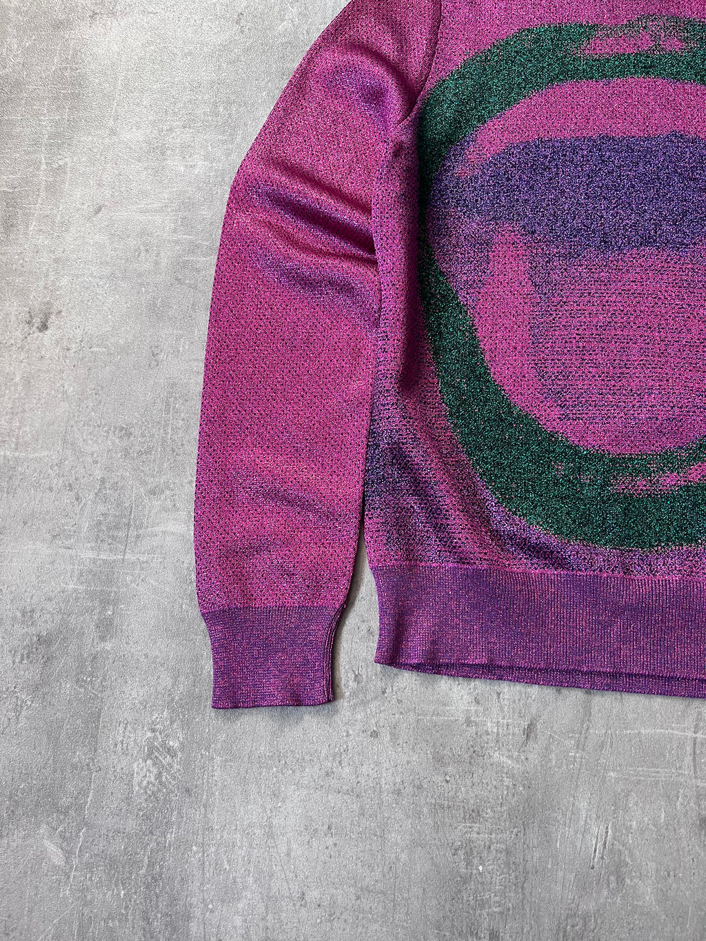 F/W 2015 Maison Margiela Glitter Lips Print Sweater Pink Men - S