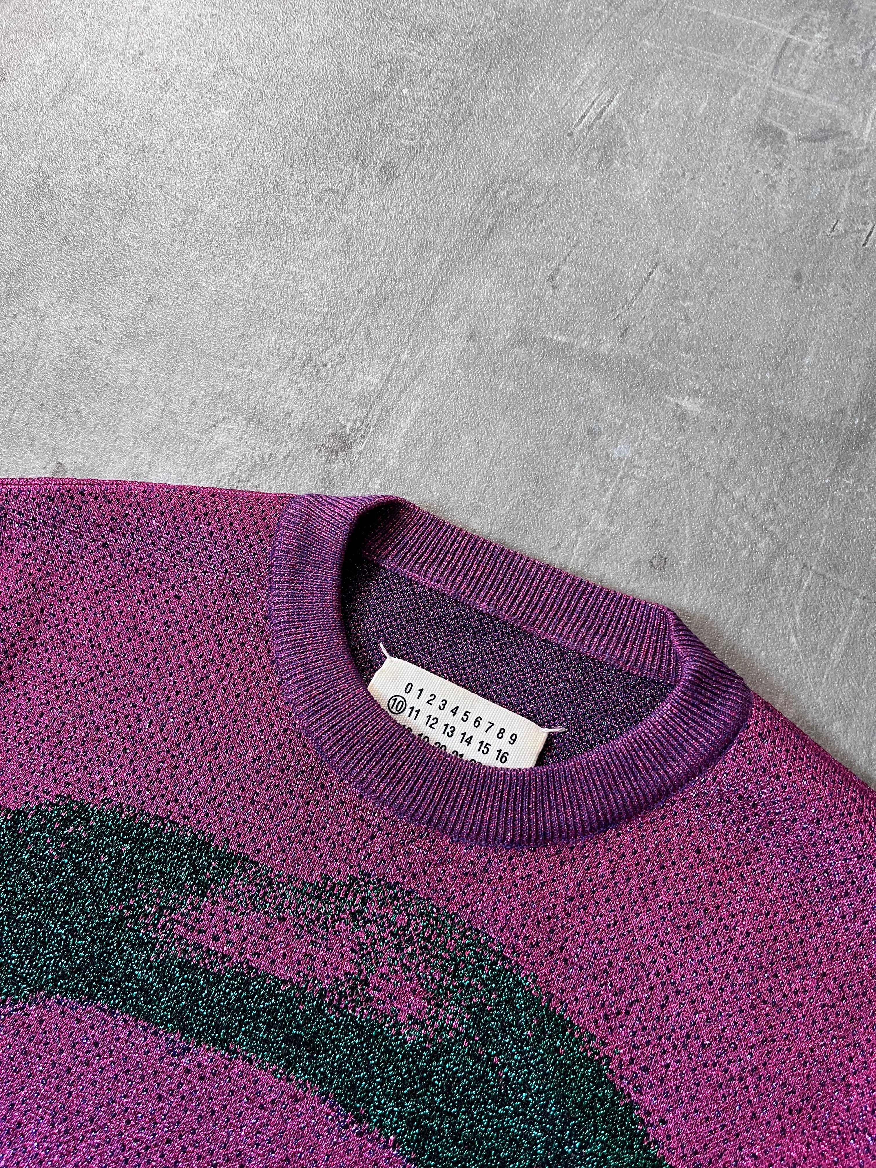F/W 2015 Maison Margiela Glitter Lips Print Sweater Pink Men - S