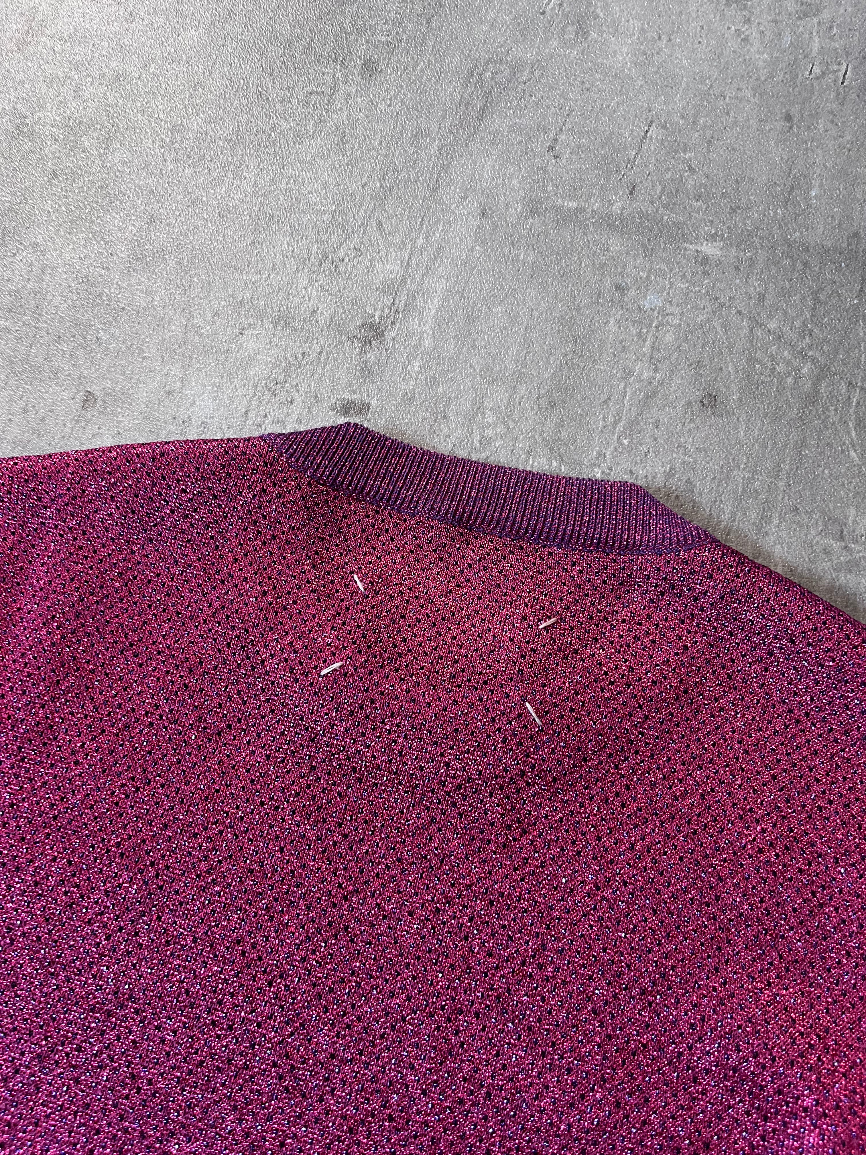 F/W 2015 Maison Margiela Glitter Lips Print Sweater Pink Men - S