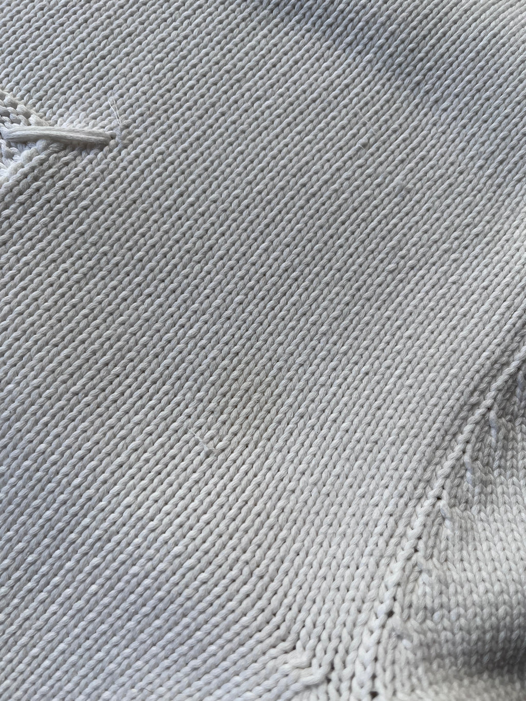 S/S 2020 Maison Margiela Embossed Tag Sweater White Men - L