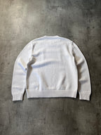 S/S 2020 Maison Margiela Embossed Tag Sweater White Men - L