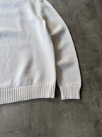 S/S 2020 Maison Margiela Embossed Tag Sweater White Men - L