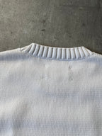 S/S 2020 Maison Margiela Embossed Tag Sweater White Men - L