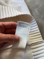 S/S 2020 Maison Margiela Embossed Tag Sweater White Men - L