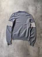F/W 2020 Maison Margiela Striped Arm Cashmere Wool Sweater Grey Men - M