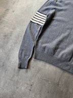 F/W 2020 Maison Margiela Striped Arm Cashmere Wool Sweater Grey Men - M