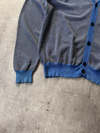 S/S 2004 Maison Margiela Cardigan Sweater Blue Grey Men - XL