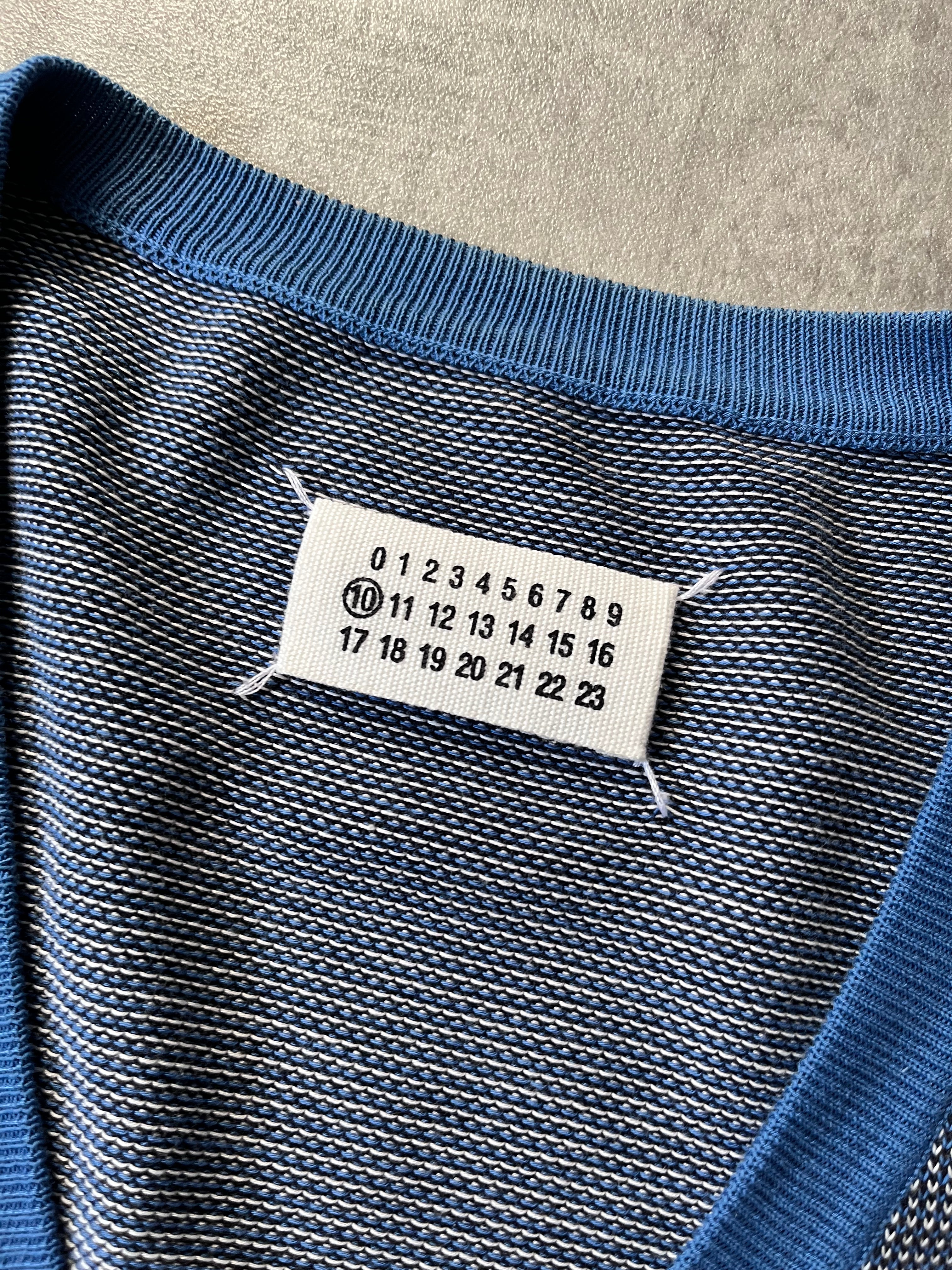 S/S 2004 Maison Margiela Cardigan Sweater Blue Grey Men - XL