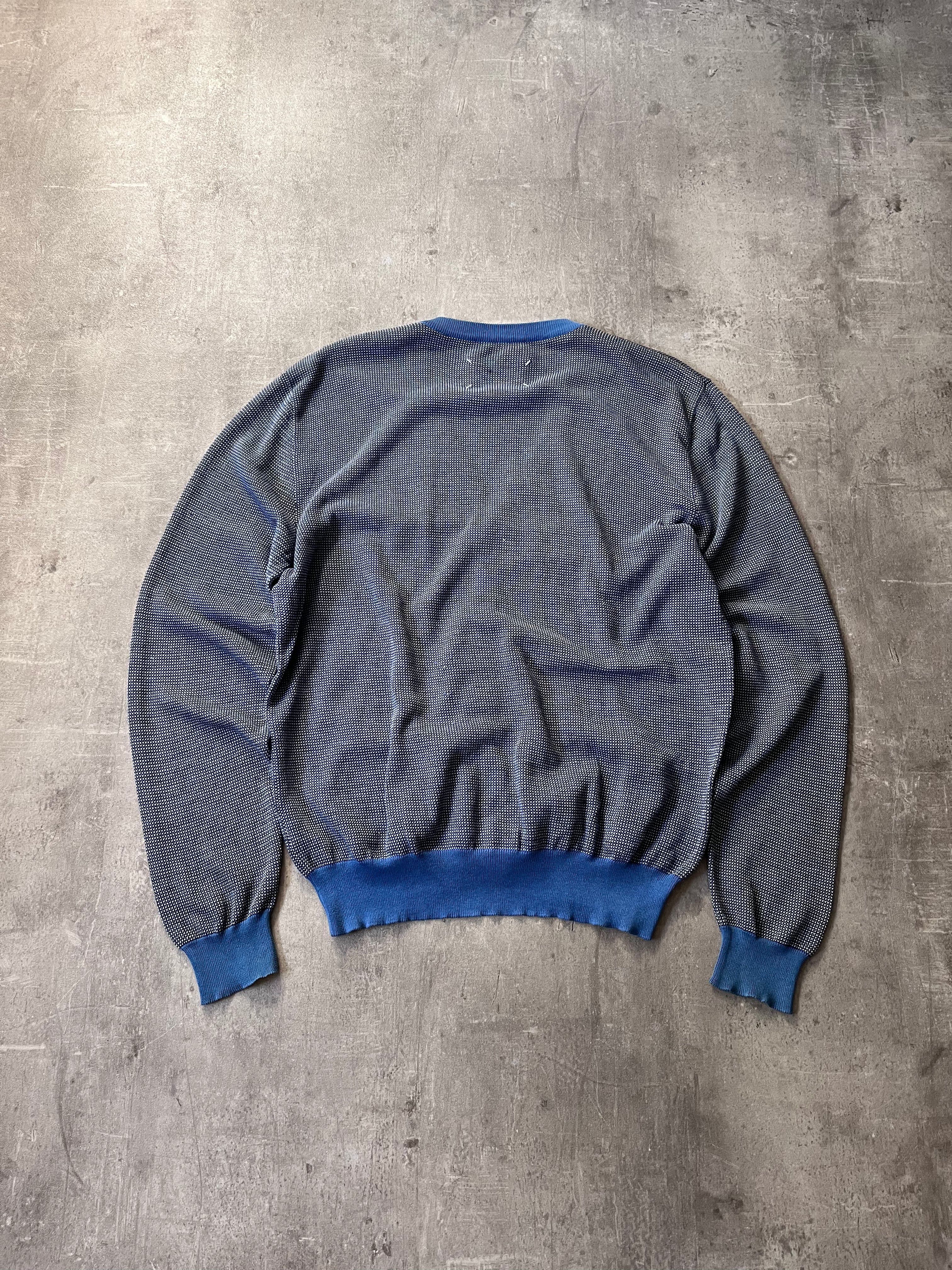 S/S 2004 Maison Margiela Cardigan Sweater Blue Grey Men - XL
